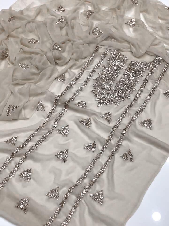 Woman's unstitched 2 piece fancy suit
