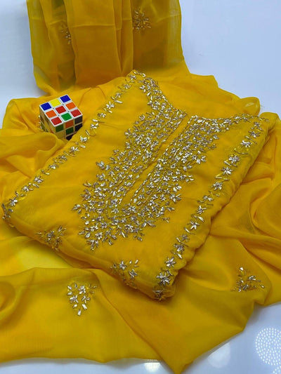 Woman's unstitched 2 piece fancy suit