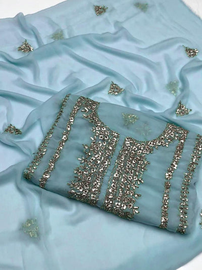 Woman's unstitched 2 piece fancy suit