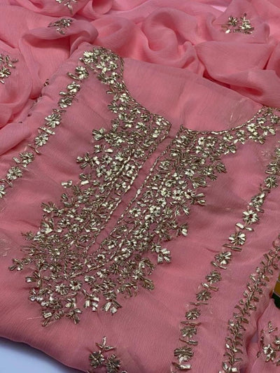Woman's unstitched 2 piece fancy suit
