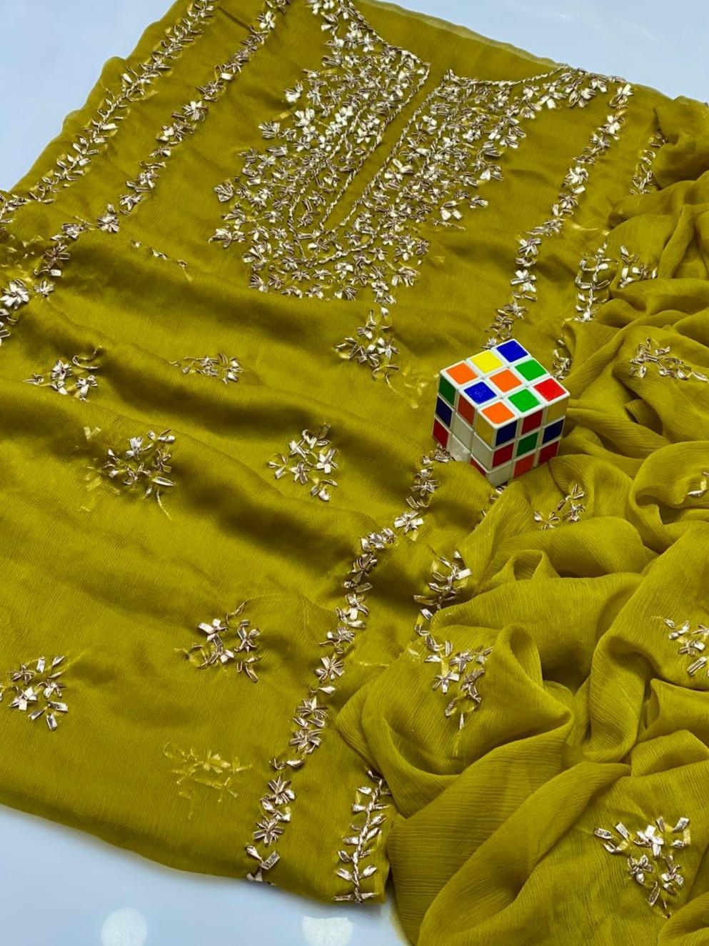 Woman's unstitched 2 piece fancy suit