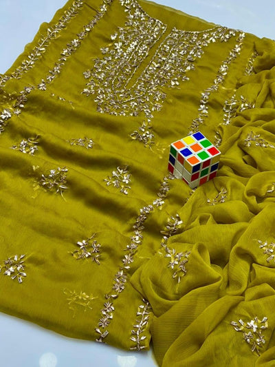 Woman's unstitched 2 piece fancy suit
